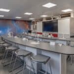 Ergonomic and inclusive furniture set up in a school